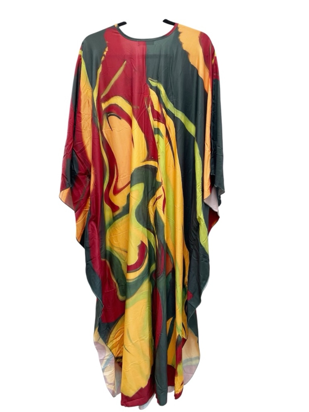 BSUBSEACH Vibrant Multicolor Kaftan Dress Coverup One Size - Picture 6 of 8